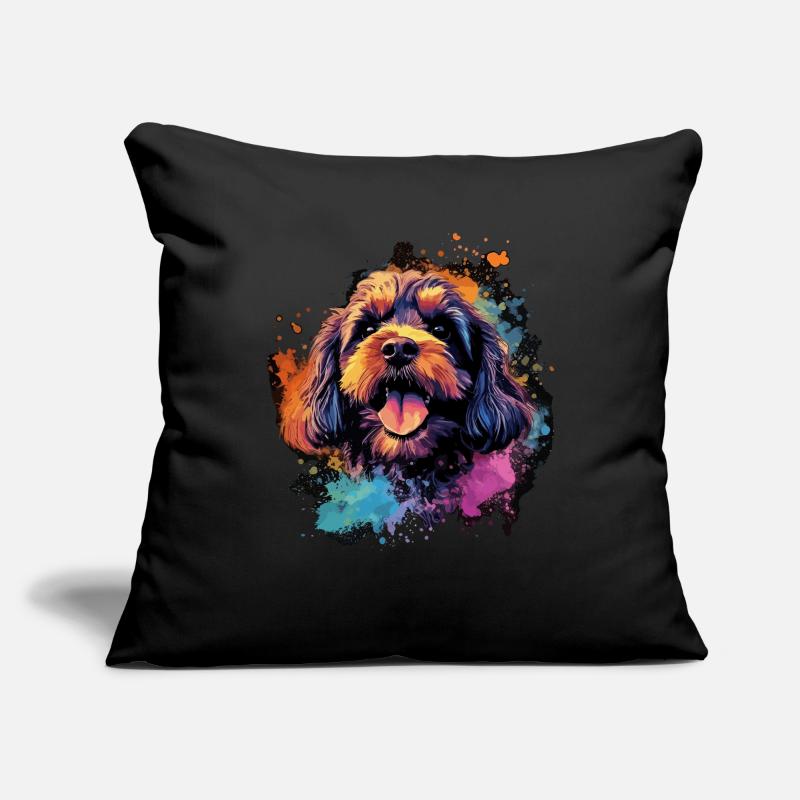Cavapoo Dog Cadeau Dire Housse de coussin décorative 45 x 45 cm