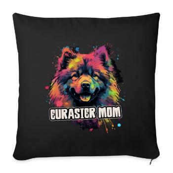 Eurasier Dog Gift Saying - Housse de coussin décorative 45 x 45 cm - noir - Devant