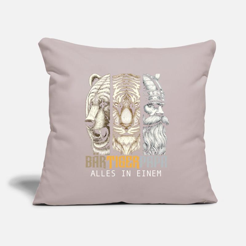 Bärtigerpapa Bär Tiger Mann Geschenk Bart Sprüche Sofakissenbezug 45 x 45 cm