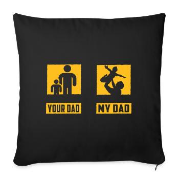 Ton père mon père - Housse de coussin décorative 45 x 45 cm - noir - Devant