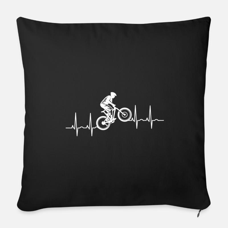 mountainbike - Sofakissenbezug 45 x 45 cm - Schwarz