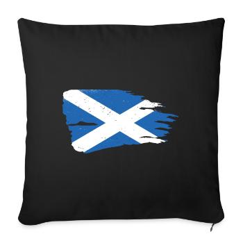 Drapeau écossais pour les Écossais, les Écossais et les Écossais - Housse de coussin décorative 45 x 45 cm - noir - Devant
