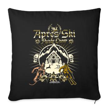 Apres Ski Party Crew - Sofakissenbezug 45 x 45 cm - Schwarz - Vorne
