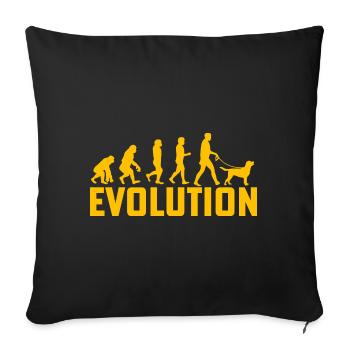 Labrador Evolution - Sofakissenbezug 45 x 45 cm - Schwarz - Vorne