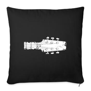 Guitar Guitarist Music - Sofa pillowcase 17,3'' x 17,3'' (45 x 45 cm) - black - Front