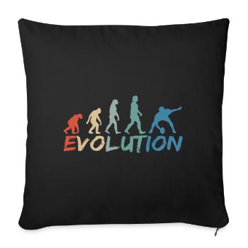 Rugby Evolution Vintage - Sofa pillowcase 17,3'' x 17,3'' (45 x 45 cm) - black - Front