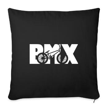 BMX Biker Bmxer Design - Housse de coussin décorative 45 x 45 cm - noir - Devant