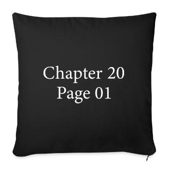 Chapter 20 Page 1 | 20th Anniversary 20th Anniversary Gift - Sofa pillowcase 17,3'' x 17,3'' (45 x 45 cm) - black - Front