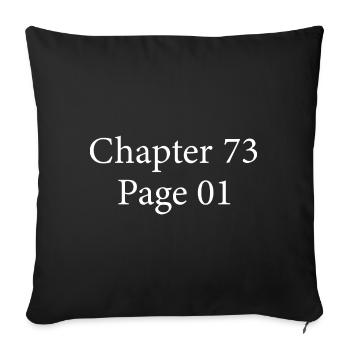 Kapitel 73 Seite 1 | 73. Jubiläum 73 Jahre Geschenk - Sofakissenbezug 45 x 45 cm - Schwarz - Vorne