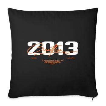 2013 Vintage Retro 2013 Birthday Gift 2013 - Sofa pillowcase 17,3'' x 17,3'' (45 x 45 cm) - black - Front