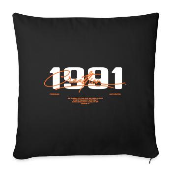 1991 Vintage Retro 1991 Geburtstagsgeschenk 1991 - Sofakissenbezug 45 x 45 cm - Schwarz - Vorne