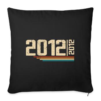 Vintage Anniversary 2012 Birthday Party 2012 - Sofa pillowcase 17,3'' x 17,3'' (45 x 45 cm) - black - Front