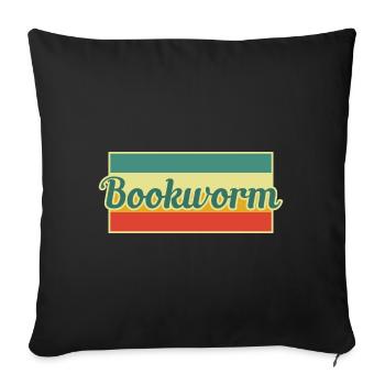 Bücher - Sofakissenbezug 45 x 45 cm - Schwarz - Vorne