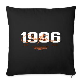 1996 Vintage Retro 1996 1996 Birthday Gift - Sofa pillowcase 17,3'' x 17,3'' (45 x 45 cm) - black - Front