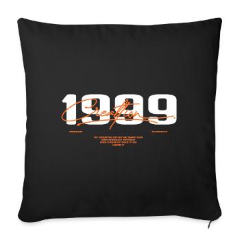 1999 Vintage Retro 1999 Birthday Gift 1999 - Sofa pillowcase 17,3'' x 17,3'' (45 x 45 cm) - black - Front
