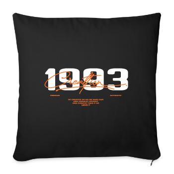 1993 Vintage Retro 1993 Birthday Gift 1993 - Sofa pillowcase 17,3'' x 17,3'' (45 x 45 cm) - black - Front