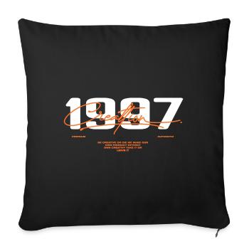 1997 Vintage Retro 1997 Birthday Gift 1997 - Sofa pillowcase 17,3'' x 17,3'' (45 x 45 cm) - black - Front