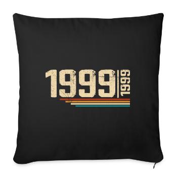 Vintage Anniversary 1999 Birthday Party 1999 - Sofa pillowcase 17,3'' x 17,3'' (45 x 45 cm) - black - Front