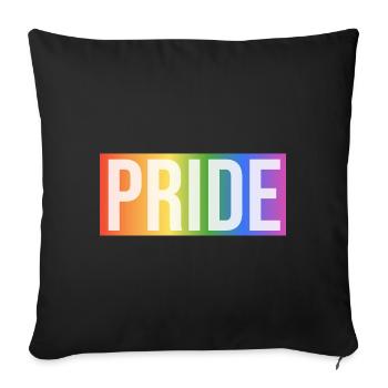 Pride Rainbow Gift - Sofakissenbezug 45 x 45 cm - Schwarz - Vorne