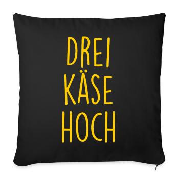 Dreikäsehoch Frechdachs - Sofakissenbezug 45 x 45 cm - Schwarz - Vorne