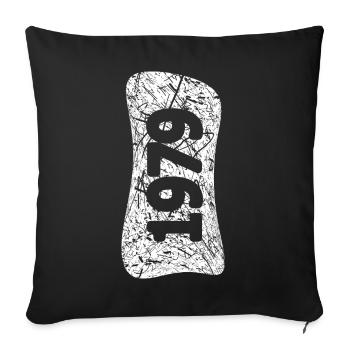 Marriage 1979 - Sofa pillowcase 17,3'' x 17,3'' (45 x 45 cm) - black - Front