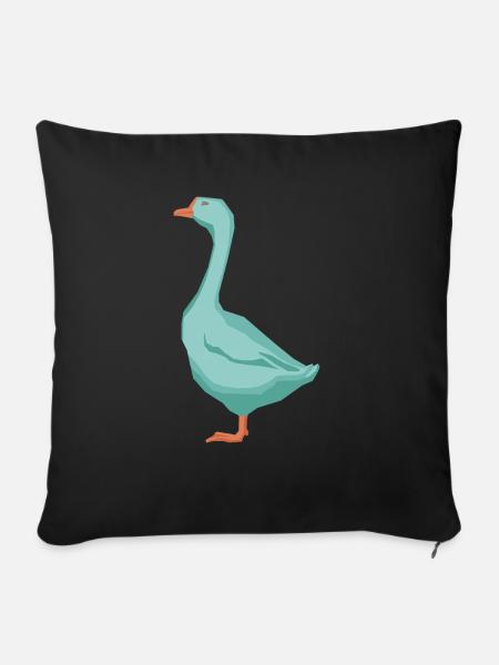 Gans - Sofakissenbezug 45 x 45 cm - Schwarz