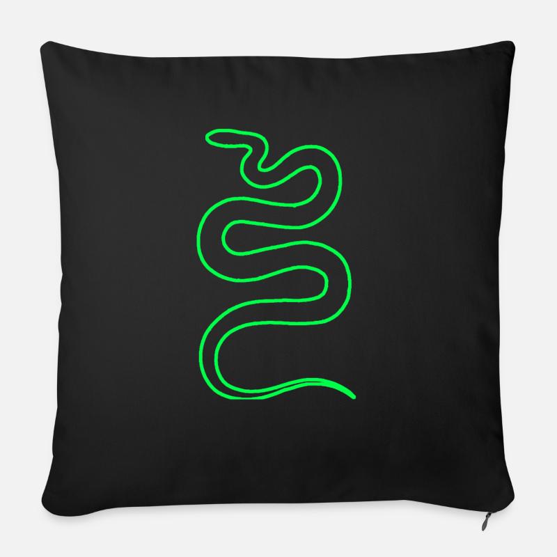Snake - Sofa pillowcase 17,3'' x 17,3'' (45 x 45 cm) - black