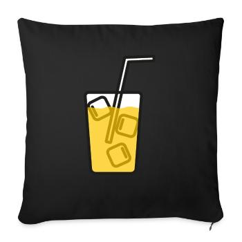 Getränk Limonade Sommer - Sofakissenbezug 45 x 45 cm - Schwarz - Vorne