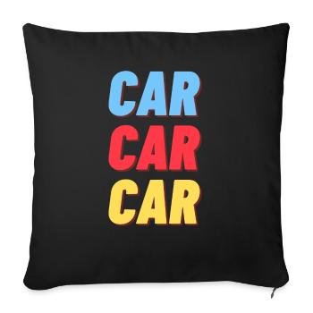 Car Delivery - Stilvoll durchs Leben - Sofakissenbezug 45 x 45 cm - Schwarz - Vorne