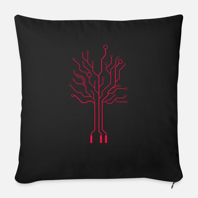 cyber symbol - Sofakissenbezug 45 x 45 cm - Schwarz