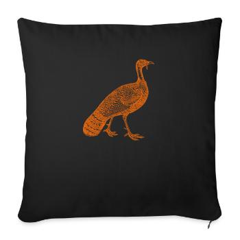 YUBO4 - Housse de coussin décorative 45 x 45 cm - noir - Devant