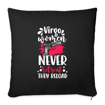 Horoscope Earth Superstition - Sofa pillowcase 17,3'' x 17,3'' (45 x 45 cm) - black - Front