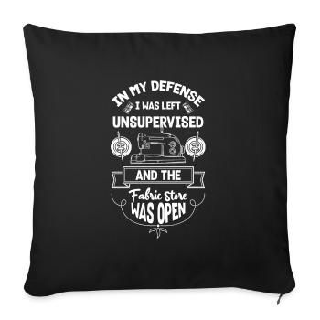 Tailor Lingerie Closer - Sofa pillowcase 17,3'' x 17,3'' (45 x 45 cm) - black - Front