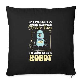 Android Mechanik Robotik Techniker - Sofakissenbezug 45 x 45 cm - Schwarz - Vorne
