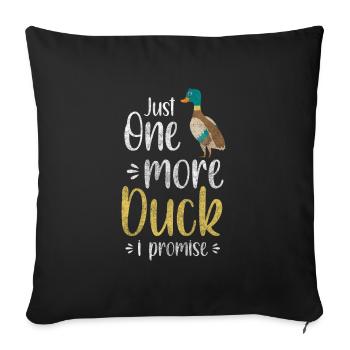Canard Charlatan Flying Duck - Housse de coussin décorative 45 x 45 cm - noir - Devant
