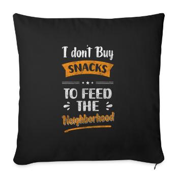 Appartement Neighbor Best Neighbor Village - Housse de coussin décorative 45 x 45 cm - noir - Devant