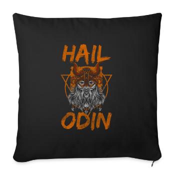 Odin Symbol - Sofa pillowcase 17,3'' x 17,3'' (45 x 45 cm) - black - Front