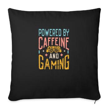 Gaming Design - Sofa pillowcase 17,3'' x 17,3'' (45 x 45 cm) - black - Front