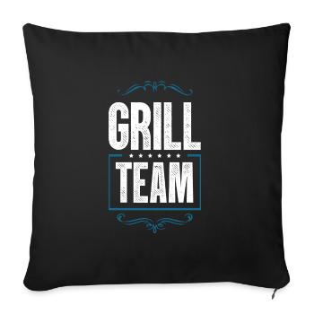 Grill Team - Sofa pillowcase 17,3'' x 17,3'' (45 x 45 cm) - black - Front