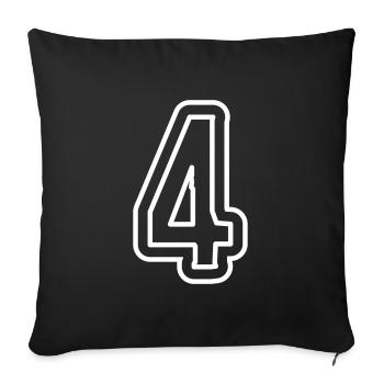 Symbole à 4 chiffres - Housse de coussin décorative 45 x 45 cm - noir - Devant