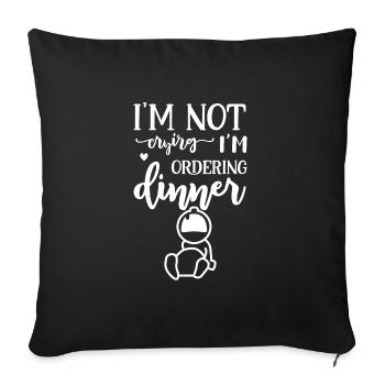 Bébé - Housse de coussin décorative 45 x 45 cm - noir - Devant