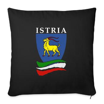 Istria Tourist Hrvatska Croatia Holidays Balkan Re - Sofa pillowcase 17,3'' x 17,3'' (45 x 45 cm) - black - Front