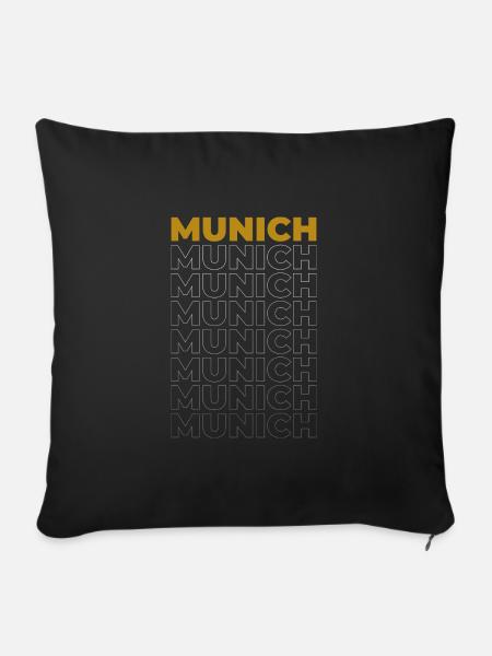 Munich - Sofakissenbezug 45 x 45 cm - Schwarz