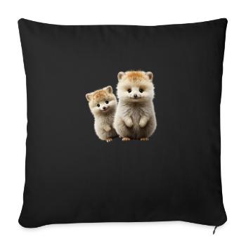 J’adore les quokkas - Housse de coussin décorative 45 x 45 cm - noir - Devant