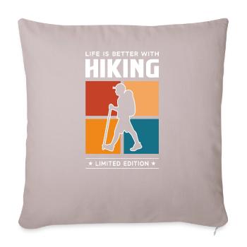 Hiking - Sofa pillowcase 17,3'' x 17,3'' (45 x 45 cm) - light taupe - Front