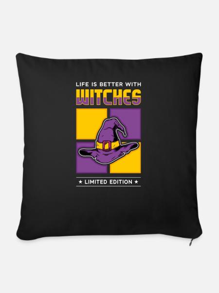 Witches - Sofakissenbezug 45 x 45 cm - Schwarz