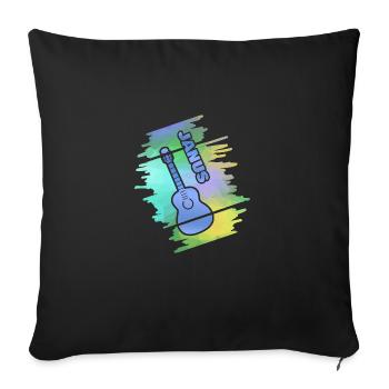 Gift for Janus - Sofa pillowcase 17,3'' x 17,3'' (45 x 45 cm) - black - Front