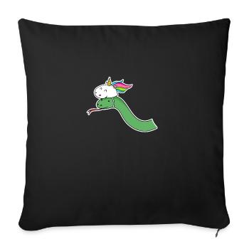 My Ex Unicorn Idea Birthday Gift T-Shirt Fun - Sofa pillowcase 17,3'' x 17,3'' (45 x 45 cm) - black - Front