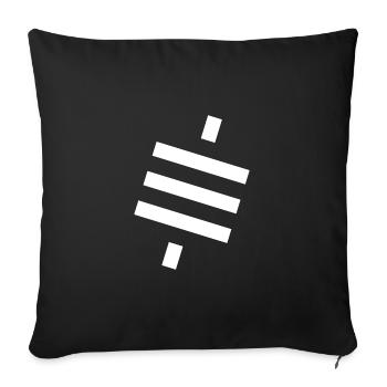 Sats are our cents - White symbol - Sofakissenbezug 45 x 45 cm - Schwarz - Vorne