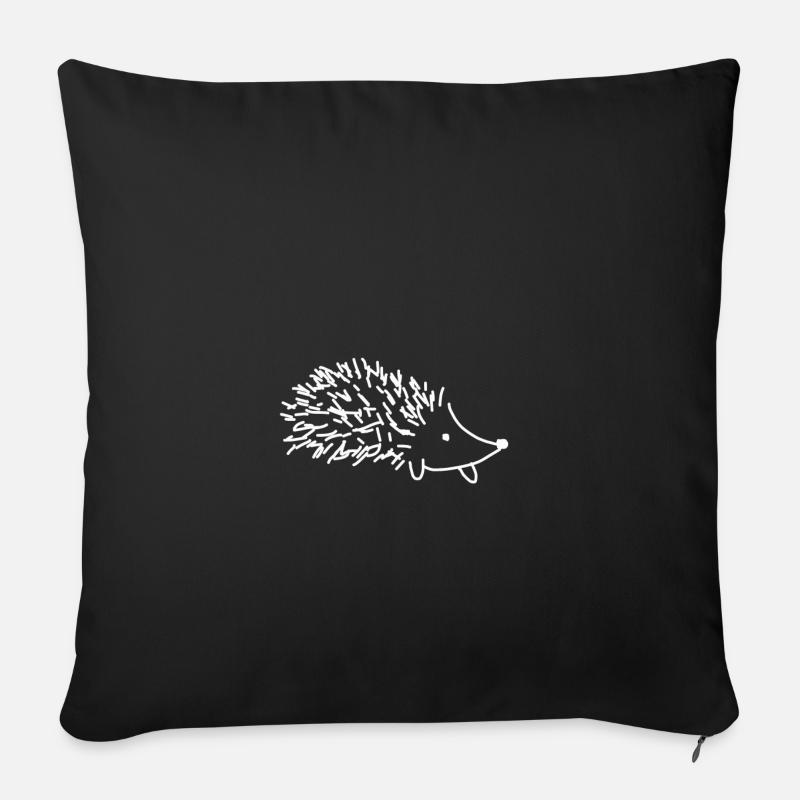 Igel - Sofakissenbezug 45 x 45 cm - Schwarz